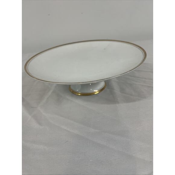Golden Heirloom By Shufford Oven To Table Porcelain Cake Stand - Picture 3 of 10